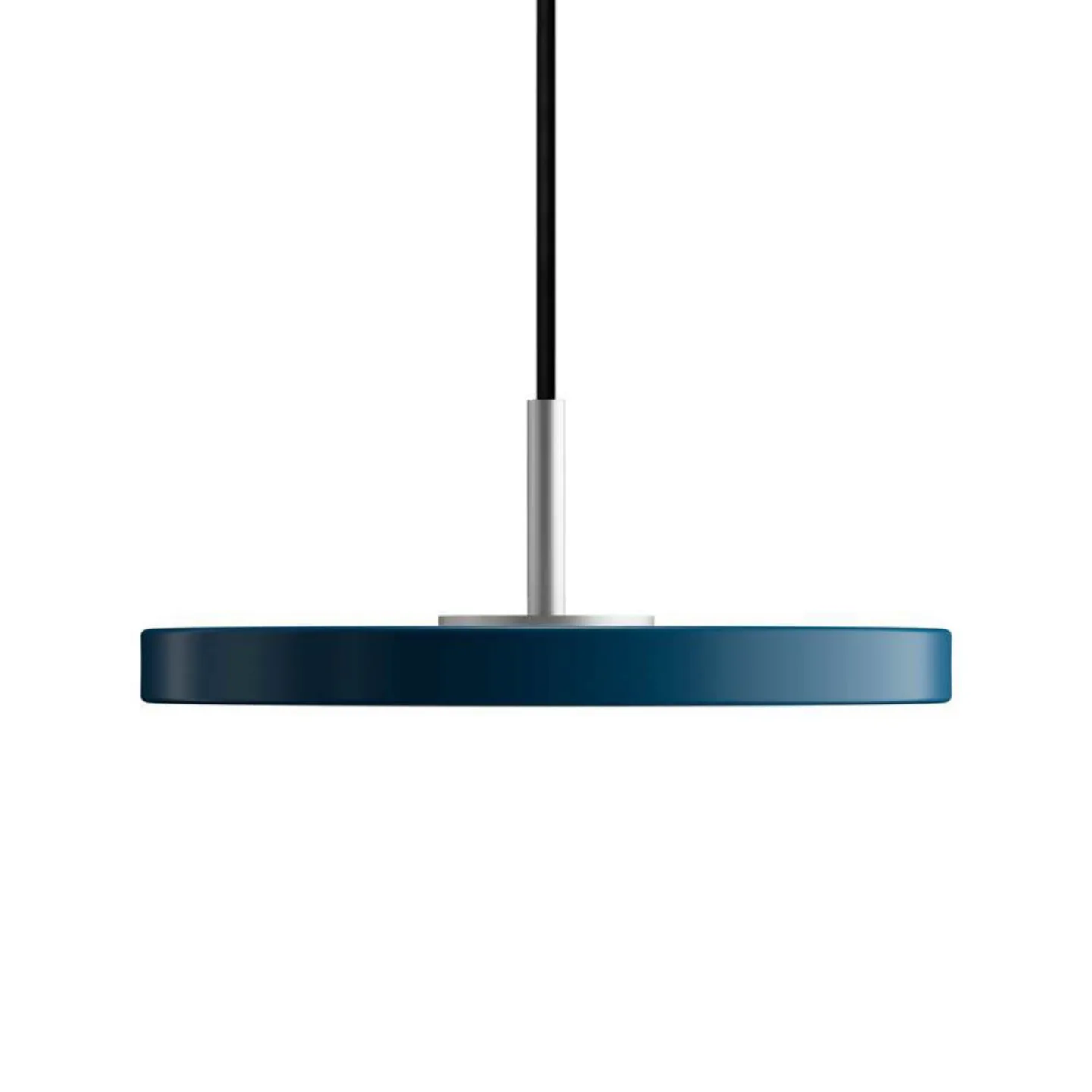 Asteria Taklampa Micro Petrol Blue/Steel Top - UMAGE - Matsal - Metall