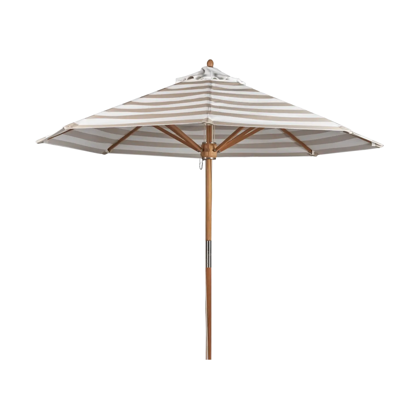 1898 Hisshult Sonnenschirm Ø270 cm Beige stripe-teak
