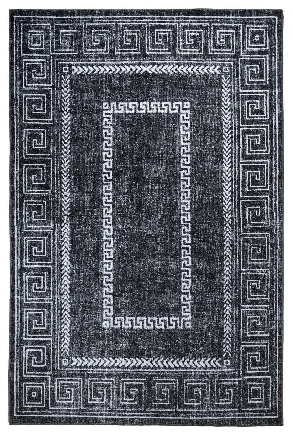 Flatvävd Matta - Ankara Versace (svart) (Storlek: 230 x 340 cm)