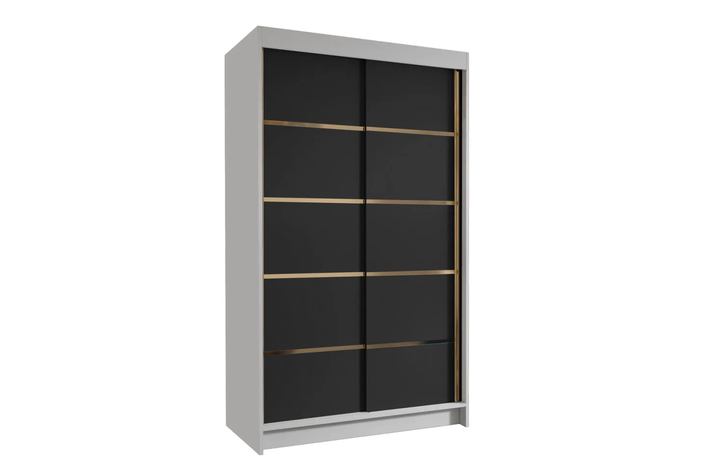 Narbonne Garderob 100x200 cm - Svart/Vit