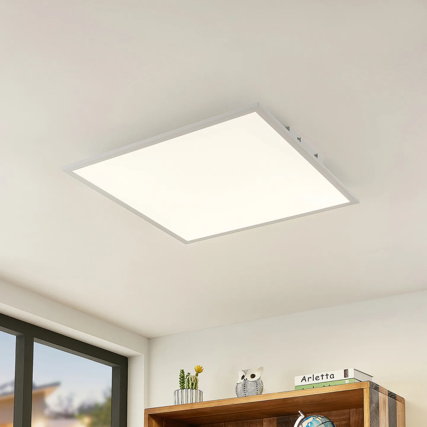 Quais LED Plafond4.000K 60x60 White - Lindby - Kök - Modern - Aluminium - Vinklad