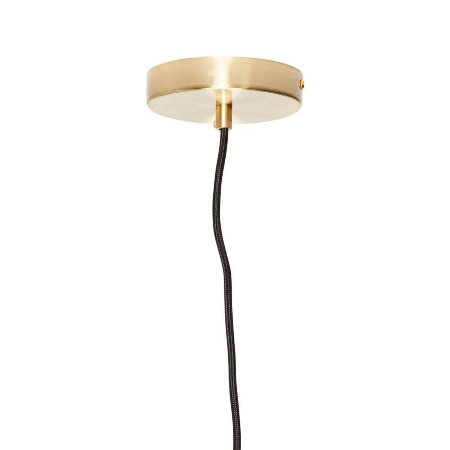 Muse pendellampe Ø 40 cm opal/messing - Hübsch - Stue - Skandinavisk - Glas - Med én lyskilde
