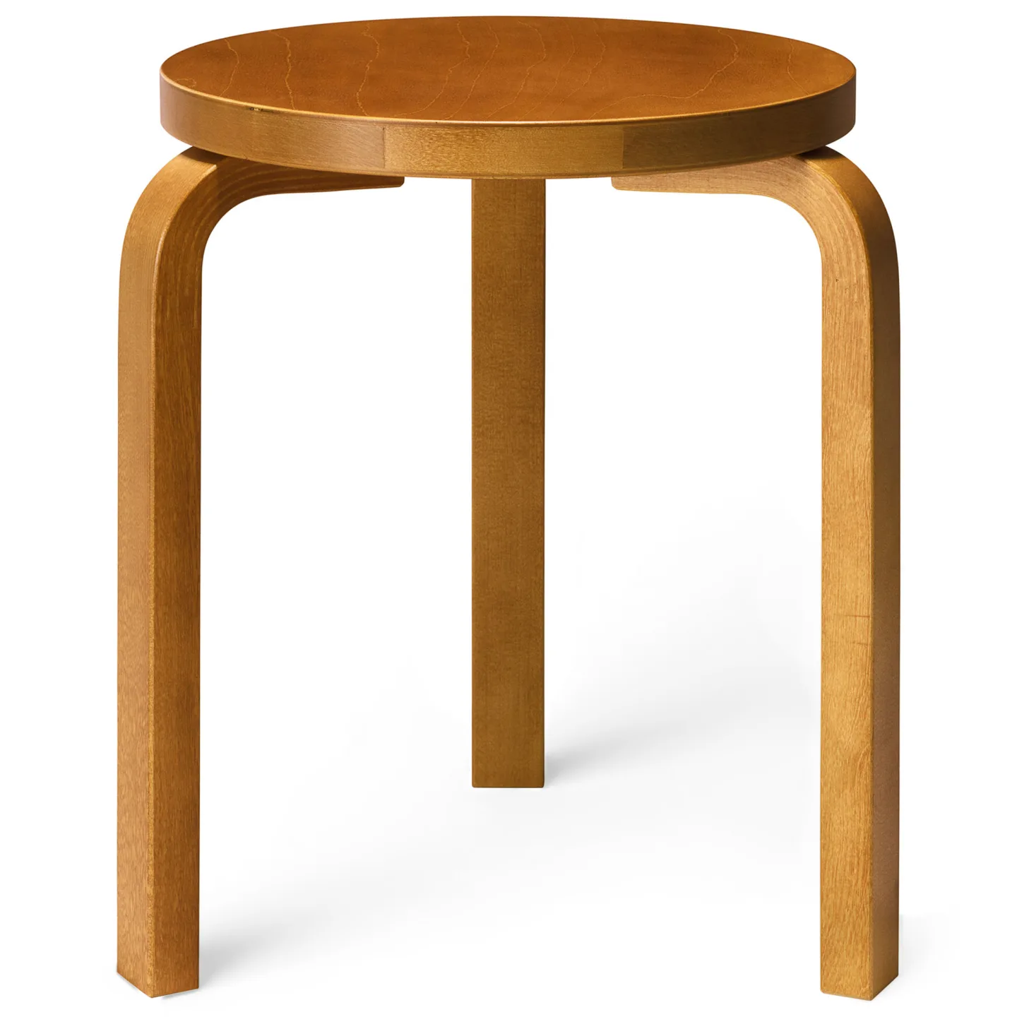 Artek - Stool 60 sittpall honungsbetsad björk - Pallar - Alvar Aalto
