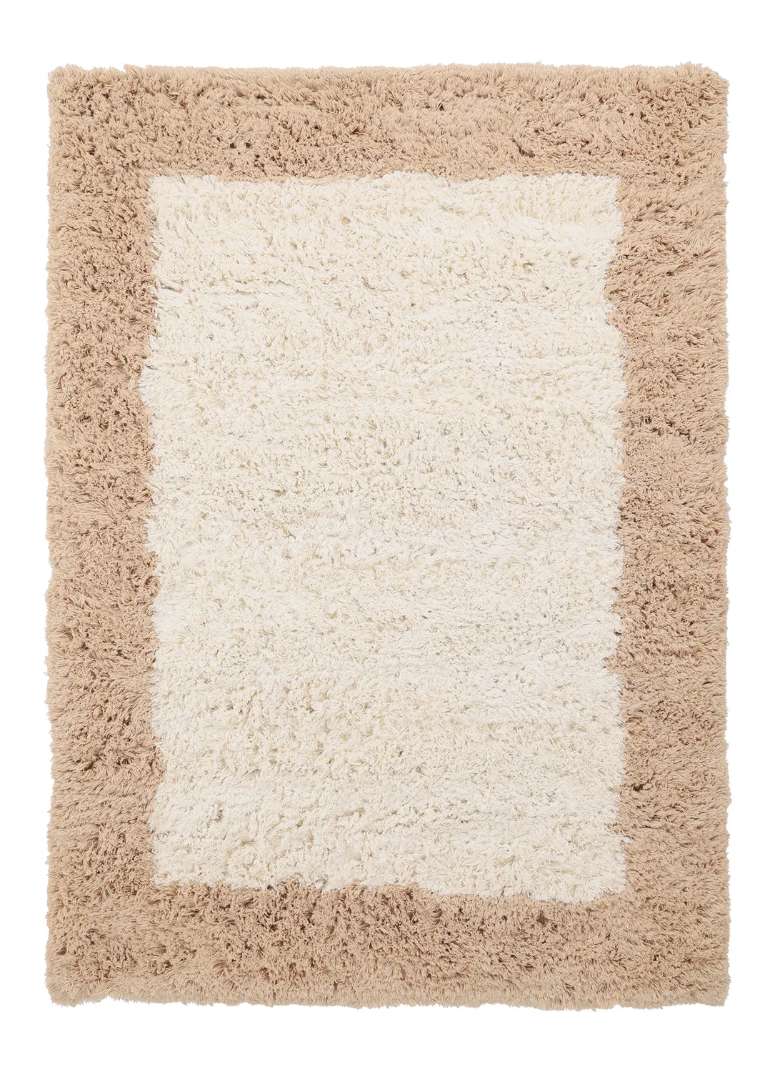 Ullteppe - Khenifra Handknot Wool Premium (krem/beige) (Størrelse: 80 x 150 cm)