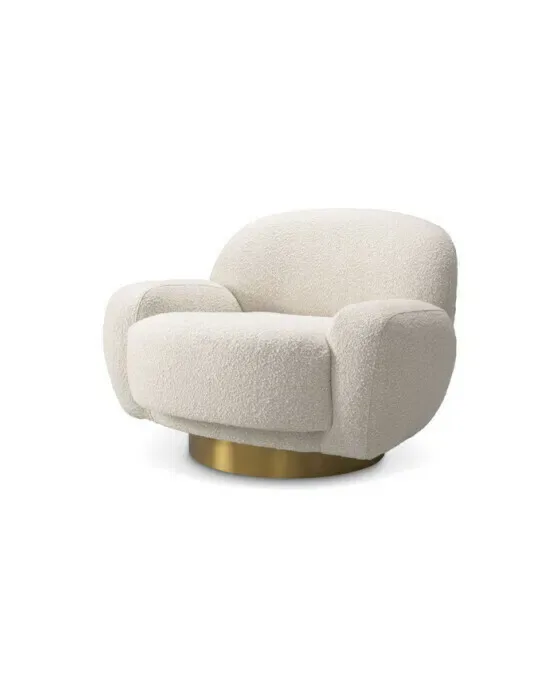 Udine stol bouclé cream