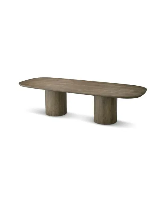 Glenmont Dining Table Silverstone Oak Veneer