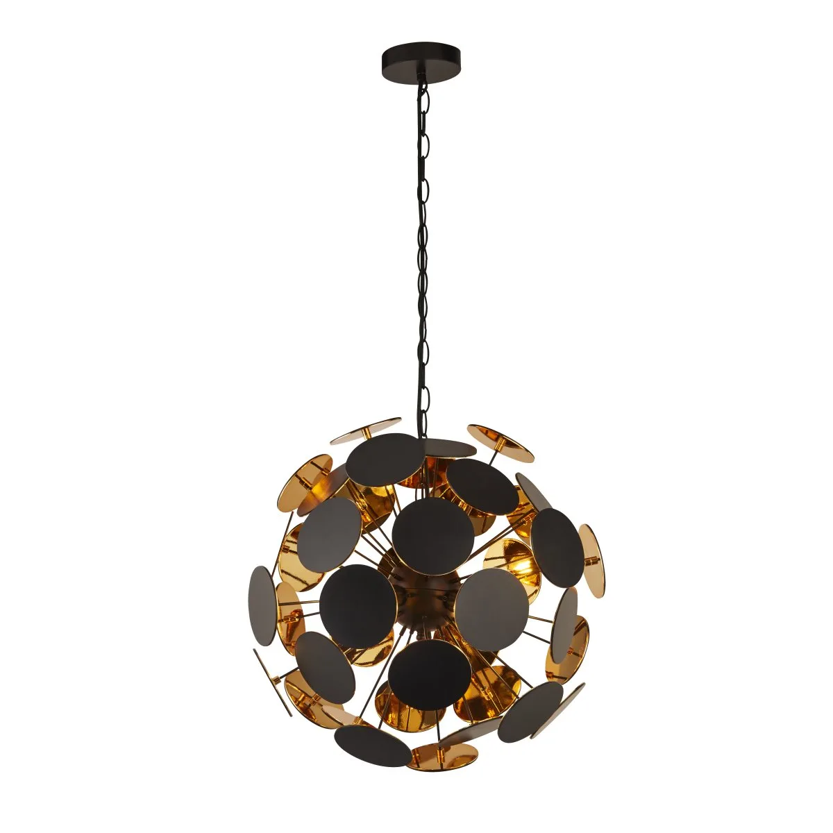 Discus Pendant Taklampa Svart/Guld