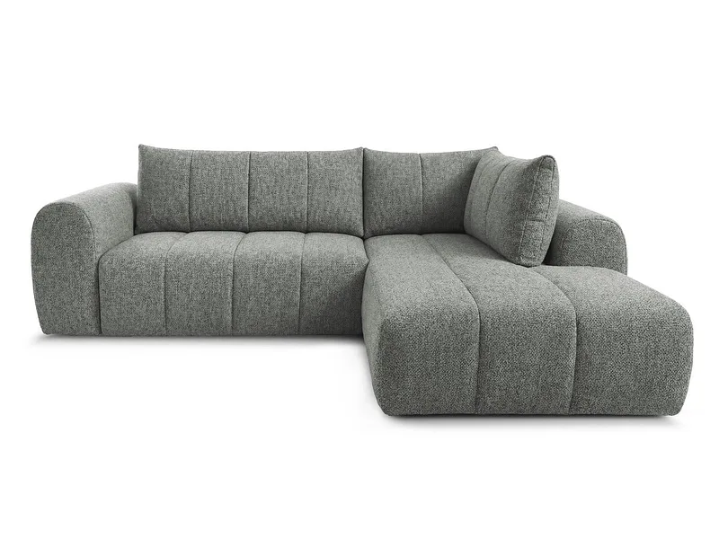 Ecksofa BOBOCHIC NESTY Stoff chiniert dunkelgrau