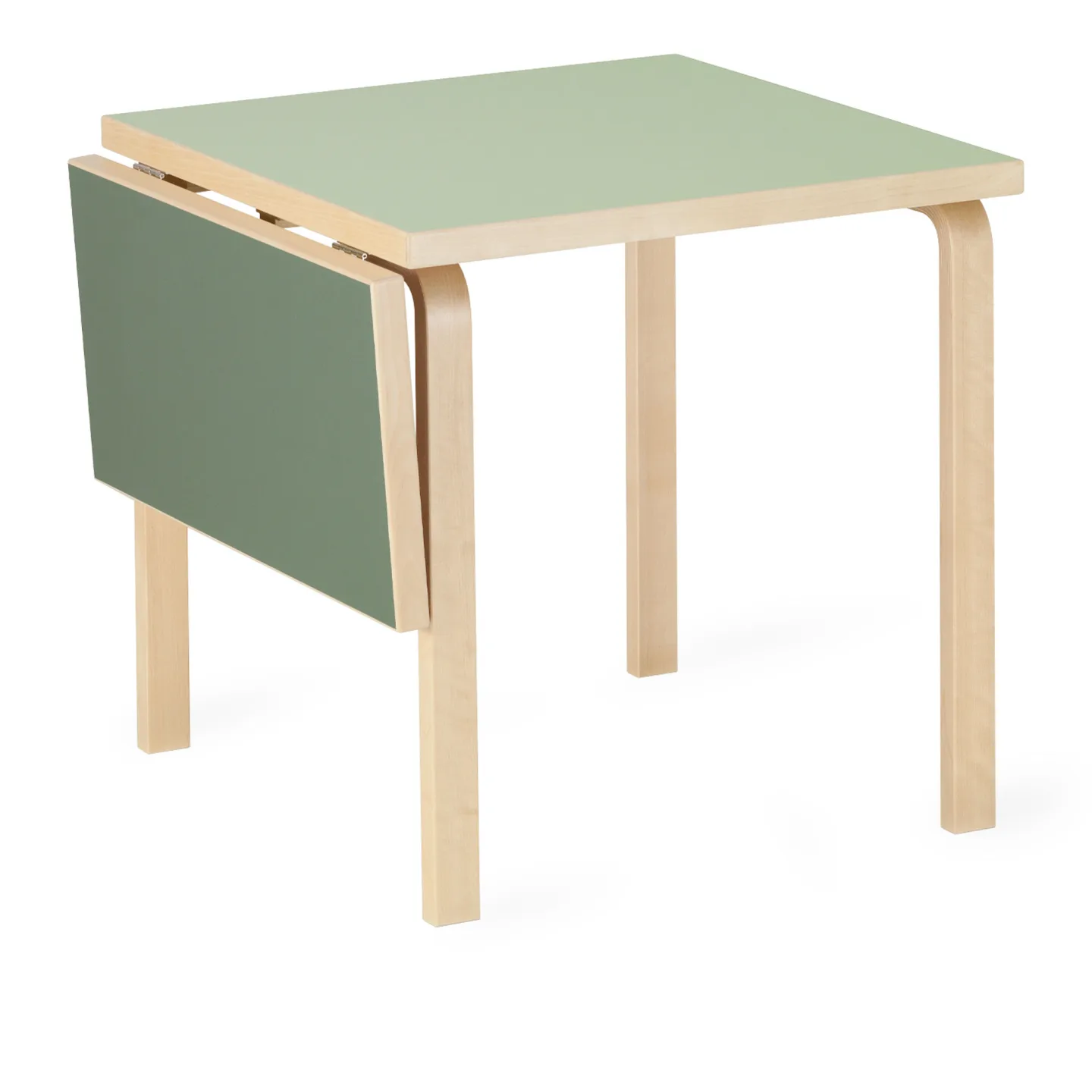 Artek - Aalto fällbord DL81C linoleum pistachio / olive - Matbord - Alvar Aalto - Trä