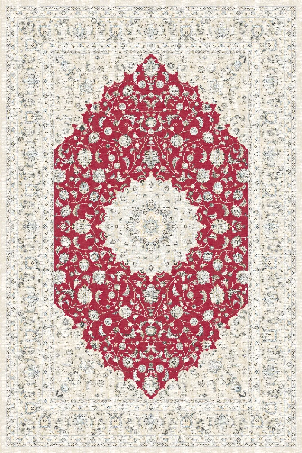 Wilton-teppe - Arabella (rød) (Størrelse: 200 x 280 cm)