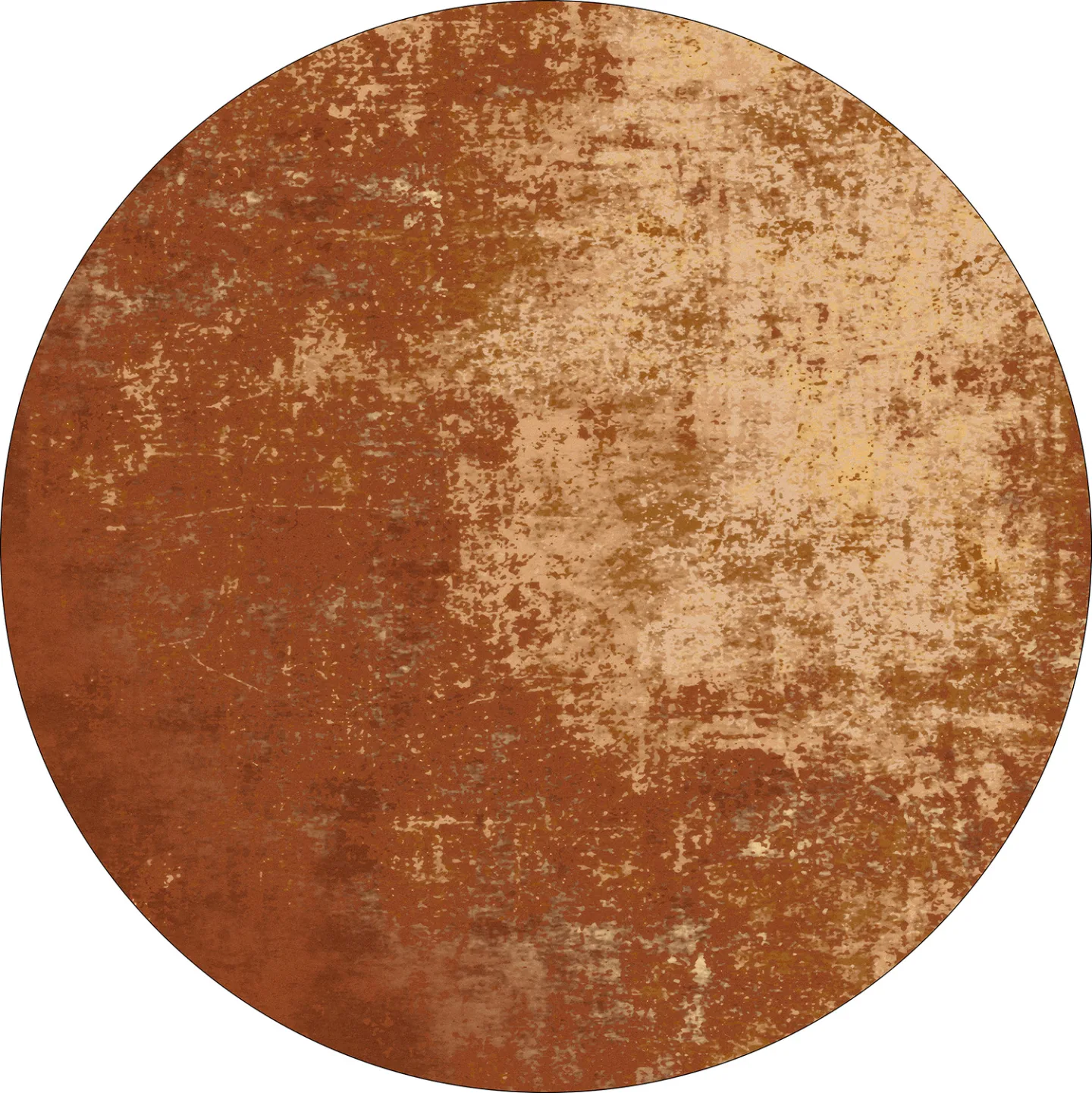 Rundt teppe - Lynton (terracotta) (Størrelse: Ø 200 cm)