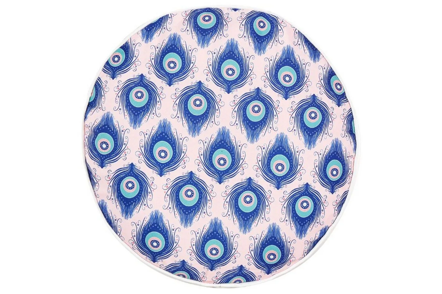 Didsbury Utomhuskudde 40 cm Rund - Blå/Rosa