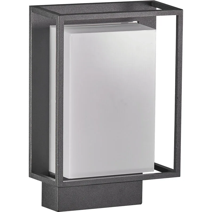 NORDLUX Wandlampe aussen Nestor Schwarz Aluminium 14.7 cm 22.1 cm - LED - Lichtfarbe: Extra warmweiss - LED Energiesparlampen
