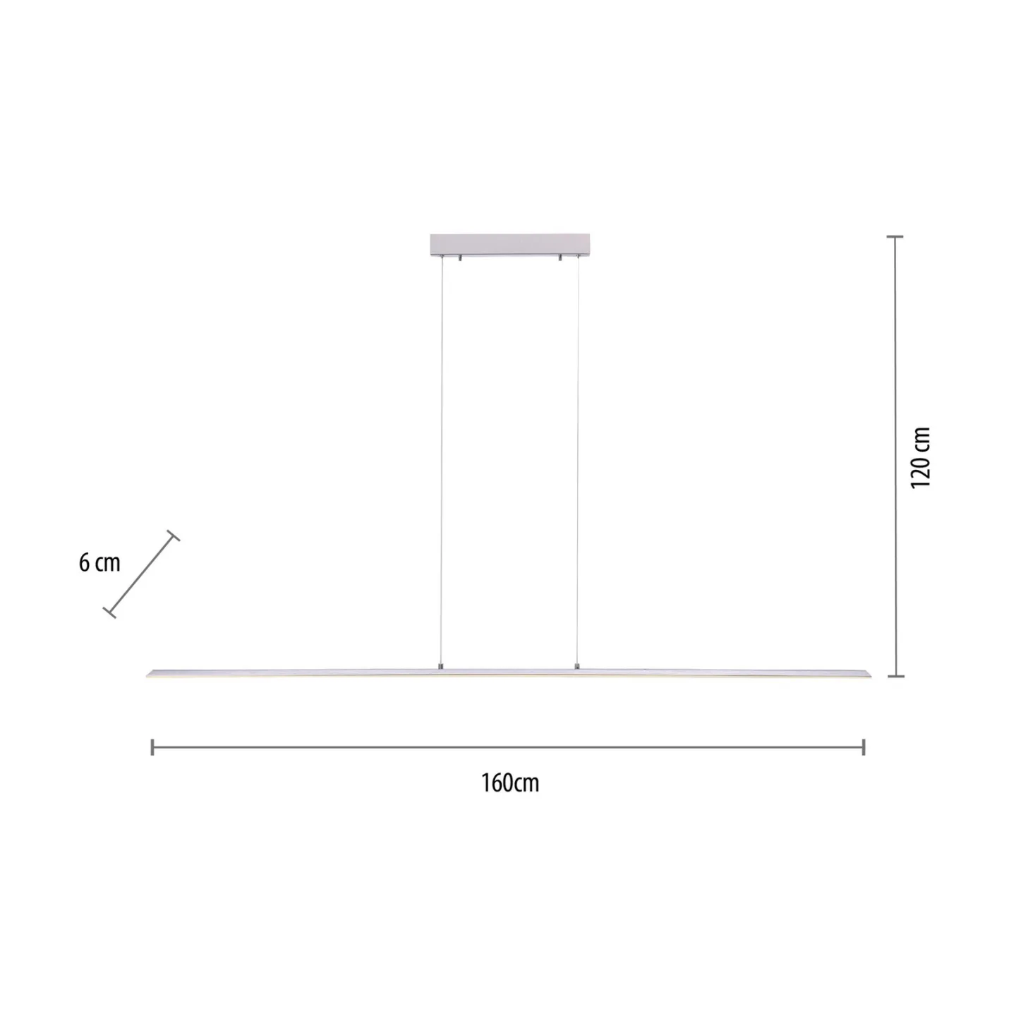 Lite LED-Hängeleuchte, diamond, 160 cm, CCT, dimmbar - PURE PURE Lite - Wohnzimmer - Modern - Aluminium - Einflammig