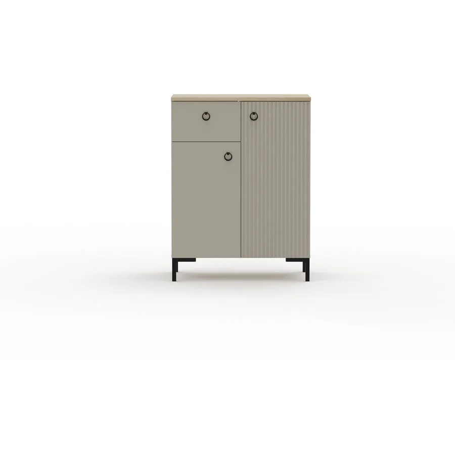 Kommode Hopper taupe Holzwerkstoff B 70 H 93 cm