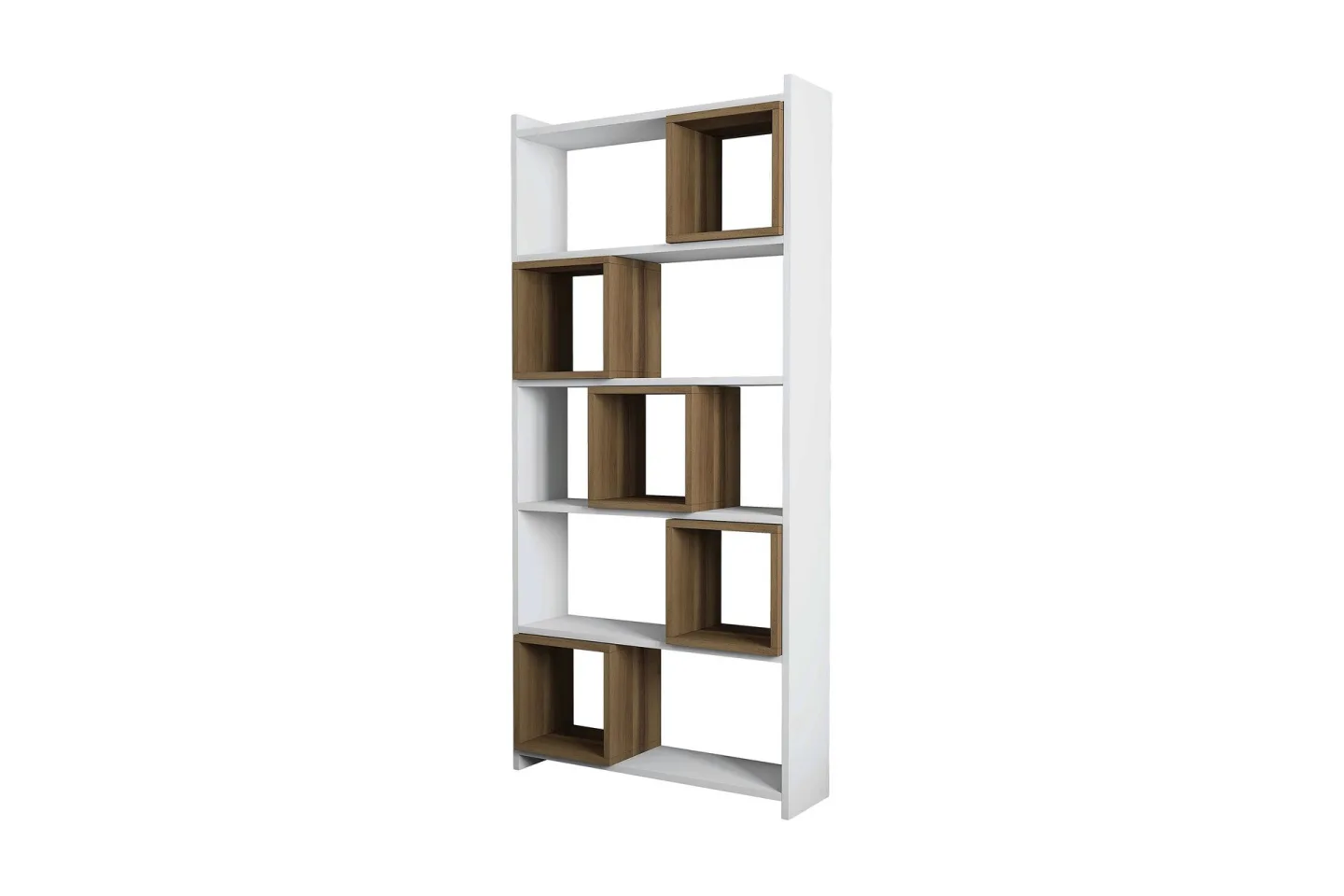 Hovdane Bokhylla 80 cm - Vit/Brun
