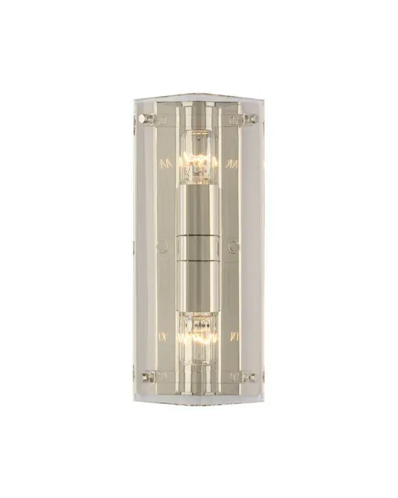 Clayton Wall Sconce Crystal/Polished Nickel