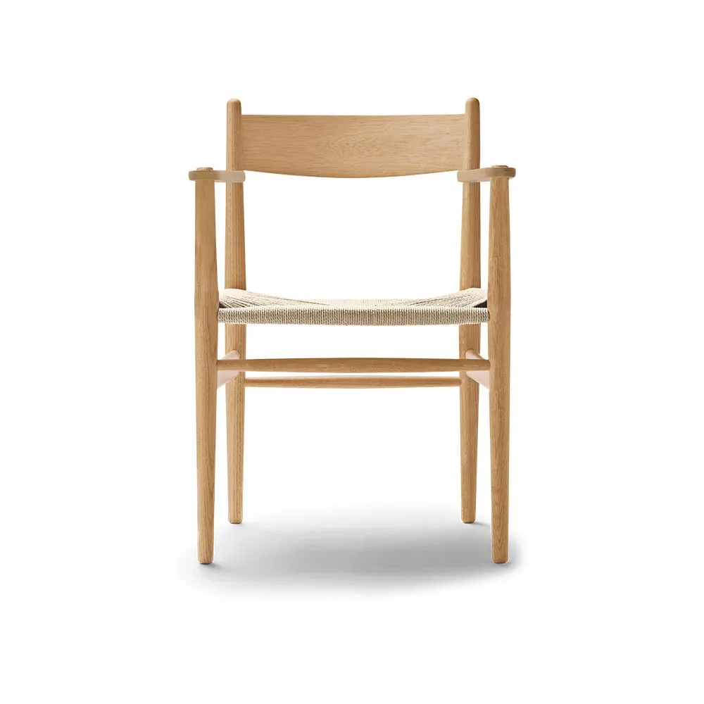 Carl Hansen & Søn CH37 karmstol Oljad ek-naturflätad