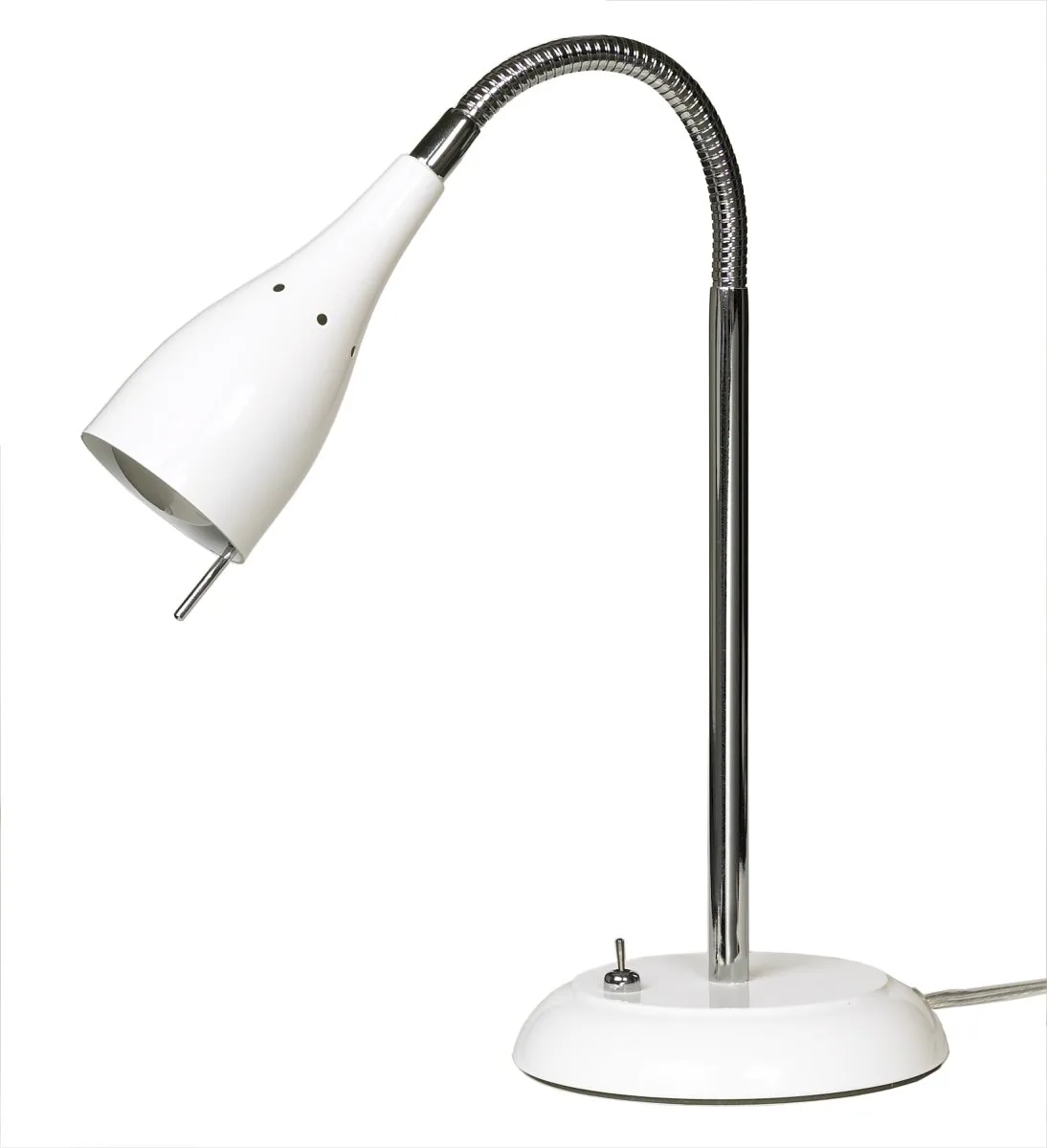 Armaturhantverk - Tanum 40cm - Skrivbordslampa - Vit