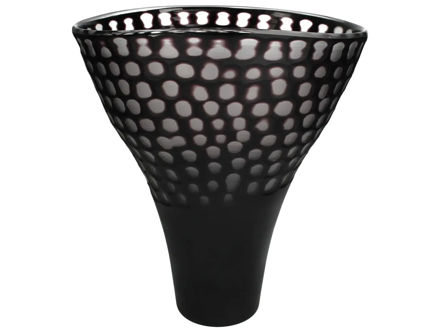 Kersten Vase Glas Schwarz H: 38 cm | Schubiger Möbel
