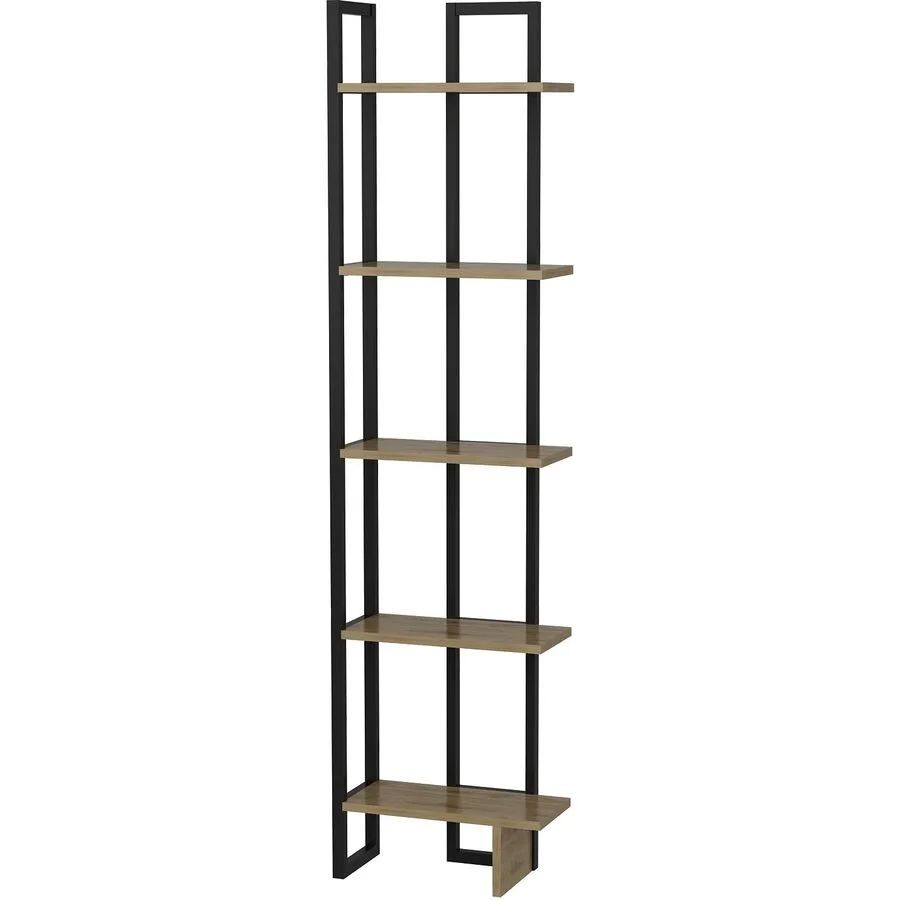 Bücherregal Yemek eiche Melaninbeschichtete Mischholz (Spanplatte) B 45 H 180 cm