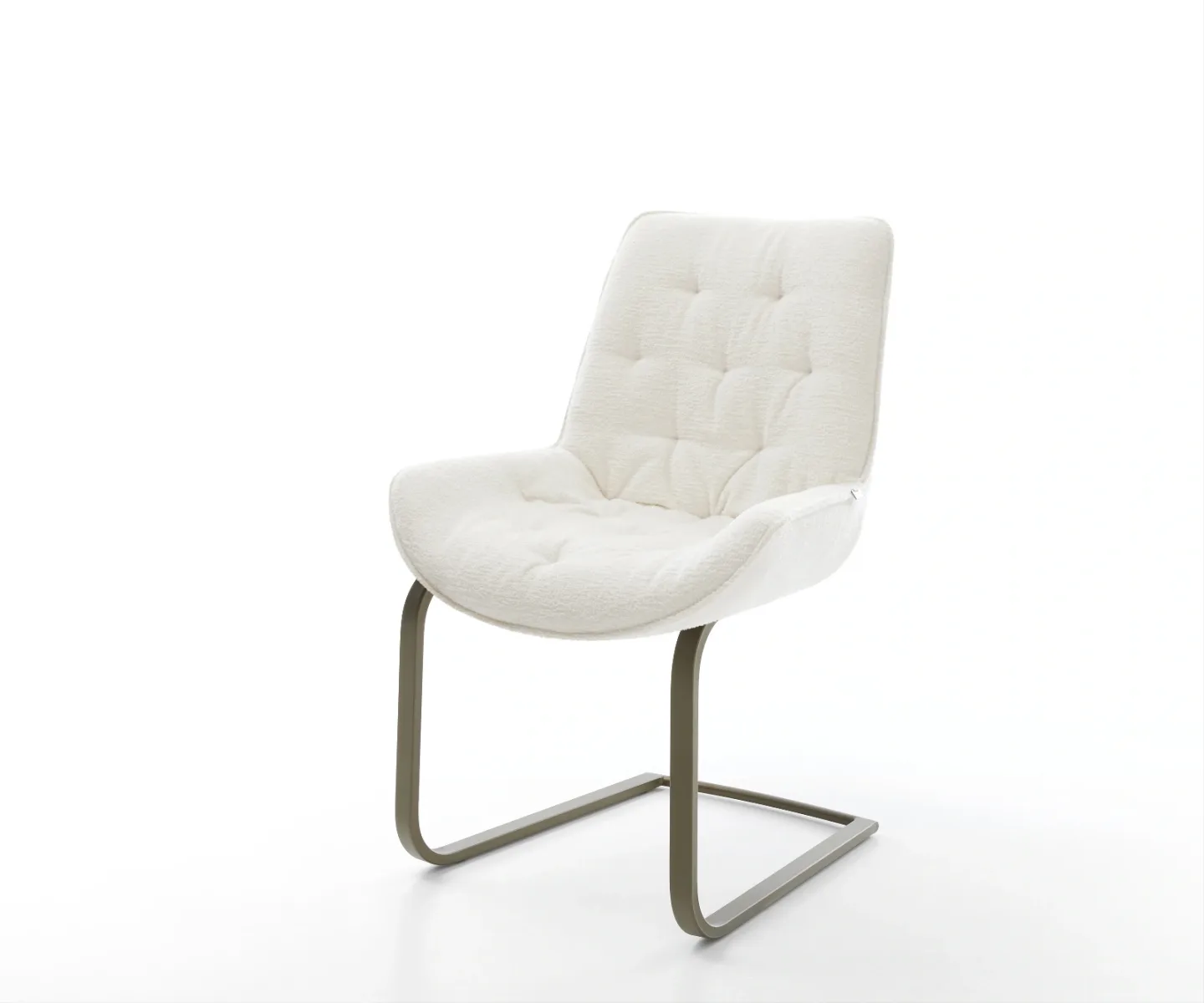 Freischwinger Taimi-Flex Bouclé Soft Beige Freischwinger flach Effektfinish Titan