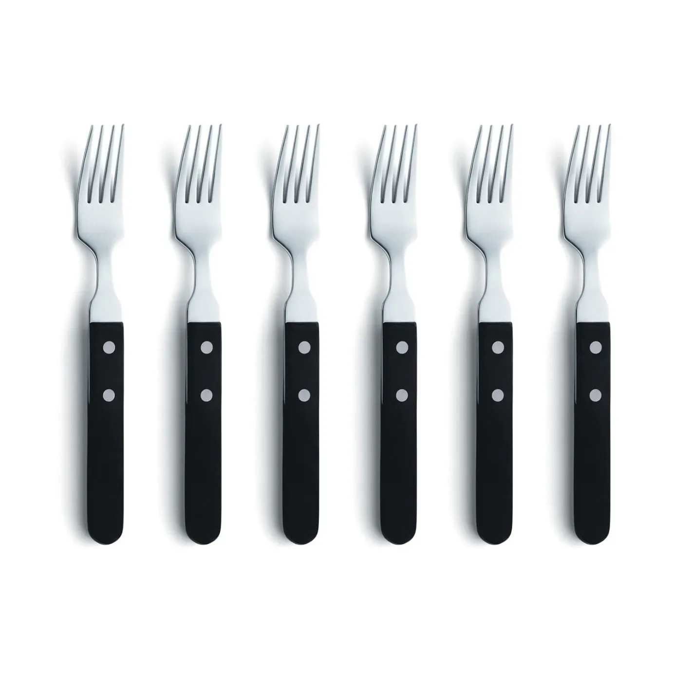 Amefa Pizza Grillgabel 6er-Pack Schwarz