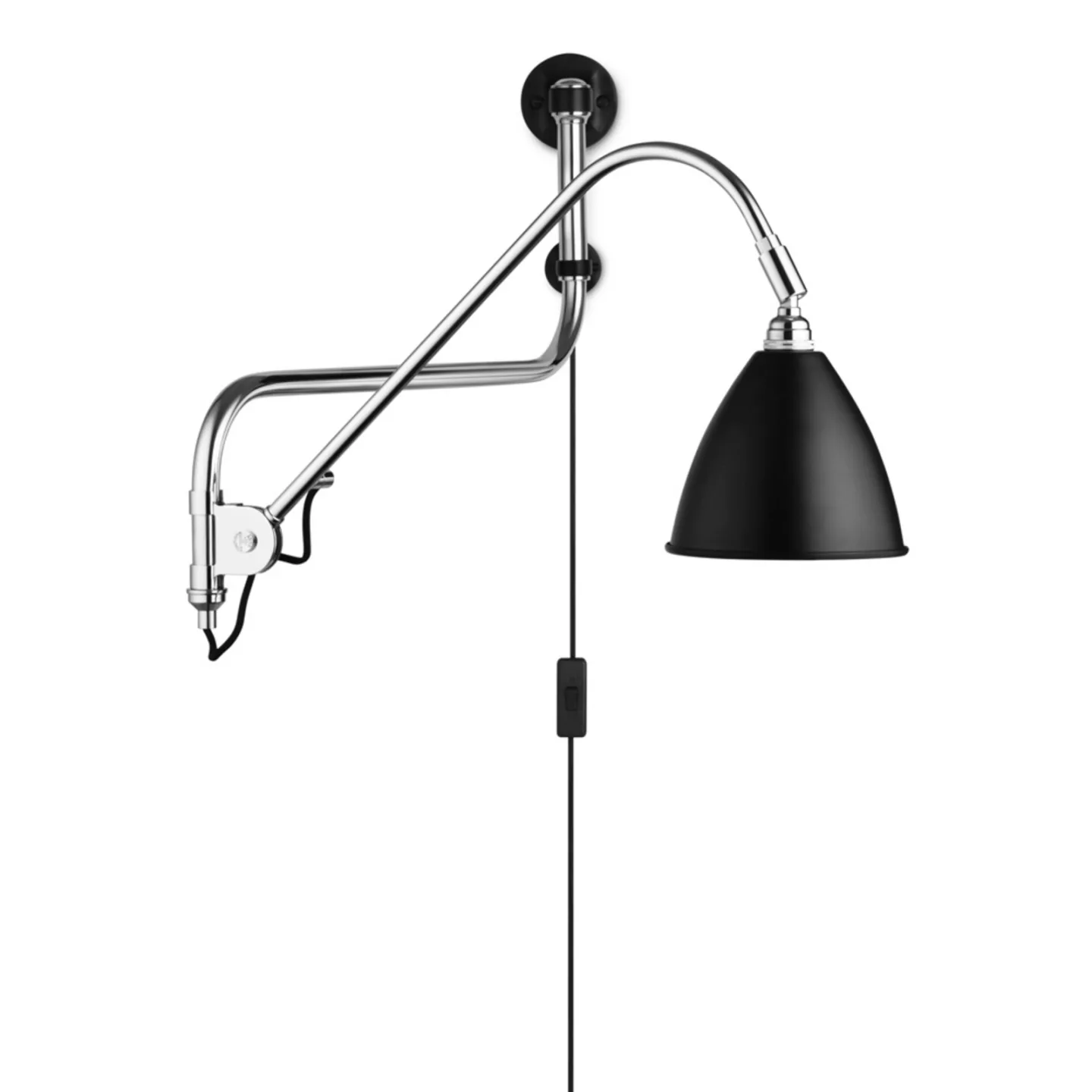 GUBI Bestlite BL10 Wandleuchte Schwarz-Chrom