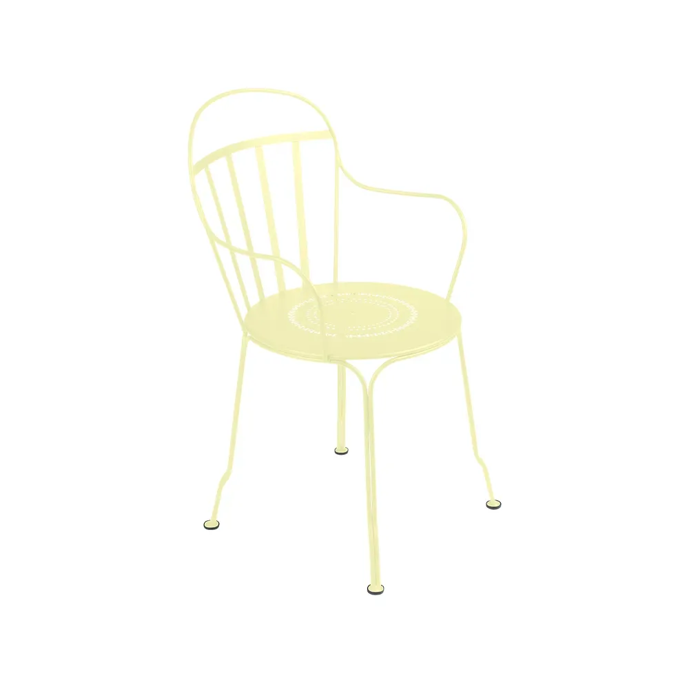 Fermob Louvre karmstol Frosted lemon (gul)