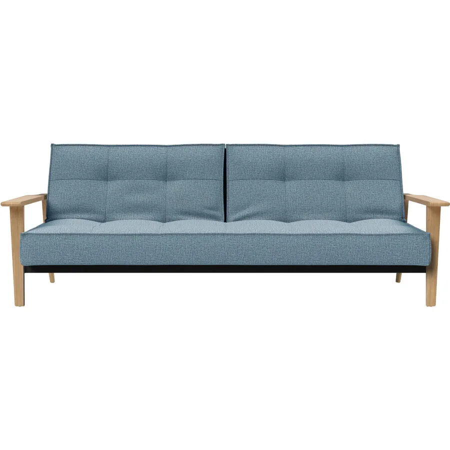 Bettsofa Split hellblau Stoff B 232 T 99 cm