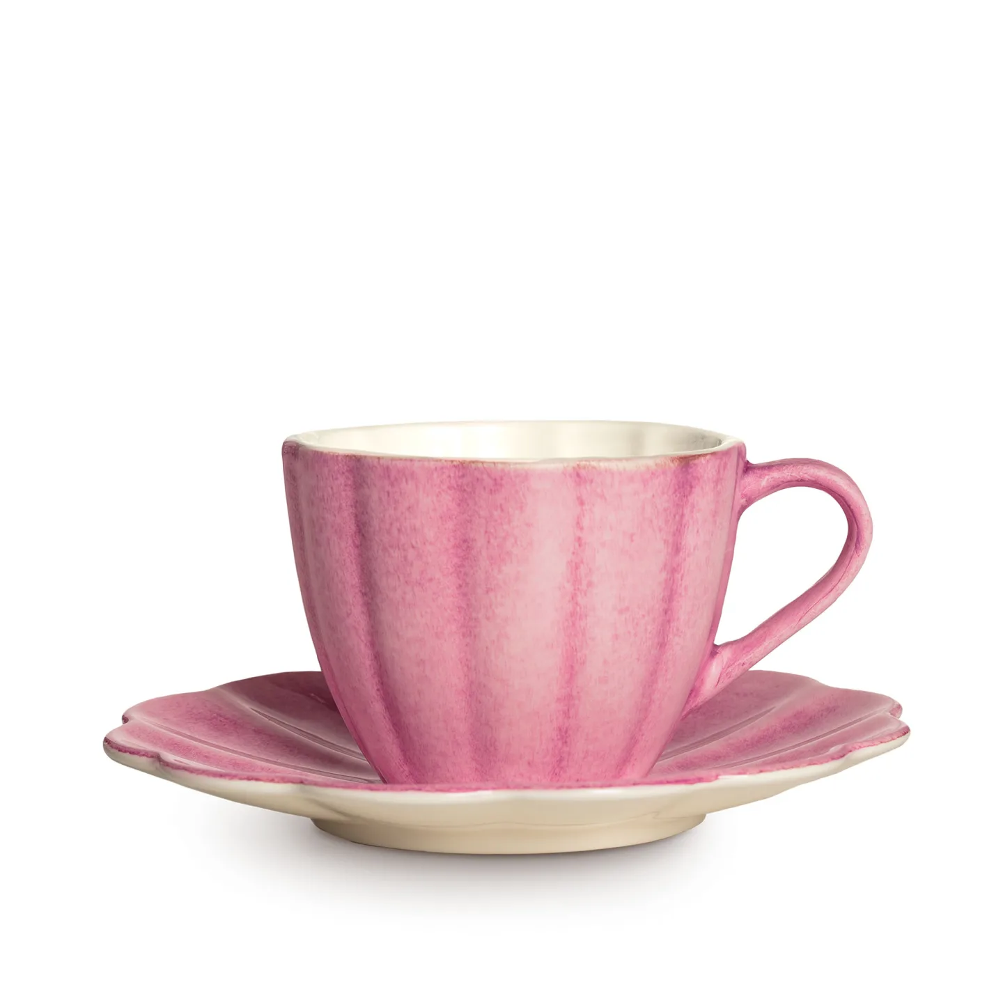 Mateus - Oyster kopp med fat rosa - Kaffekoppar - Rosa - Sten