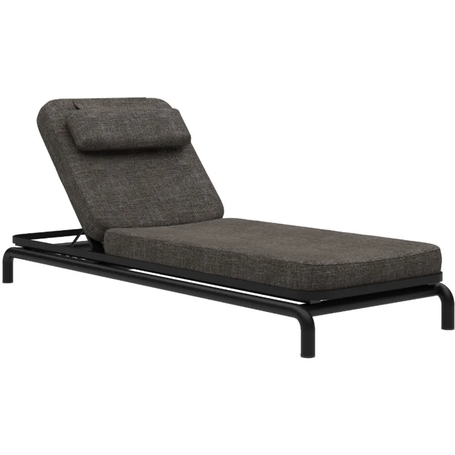 SACKit Gartenliege Kirra schwarz Aluminium/Olefin B 200 T 78 cm