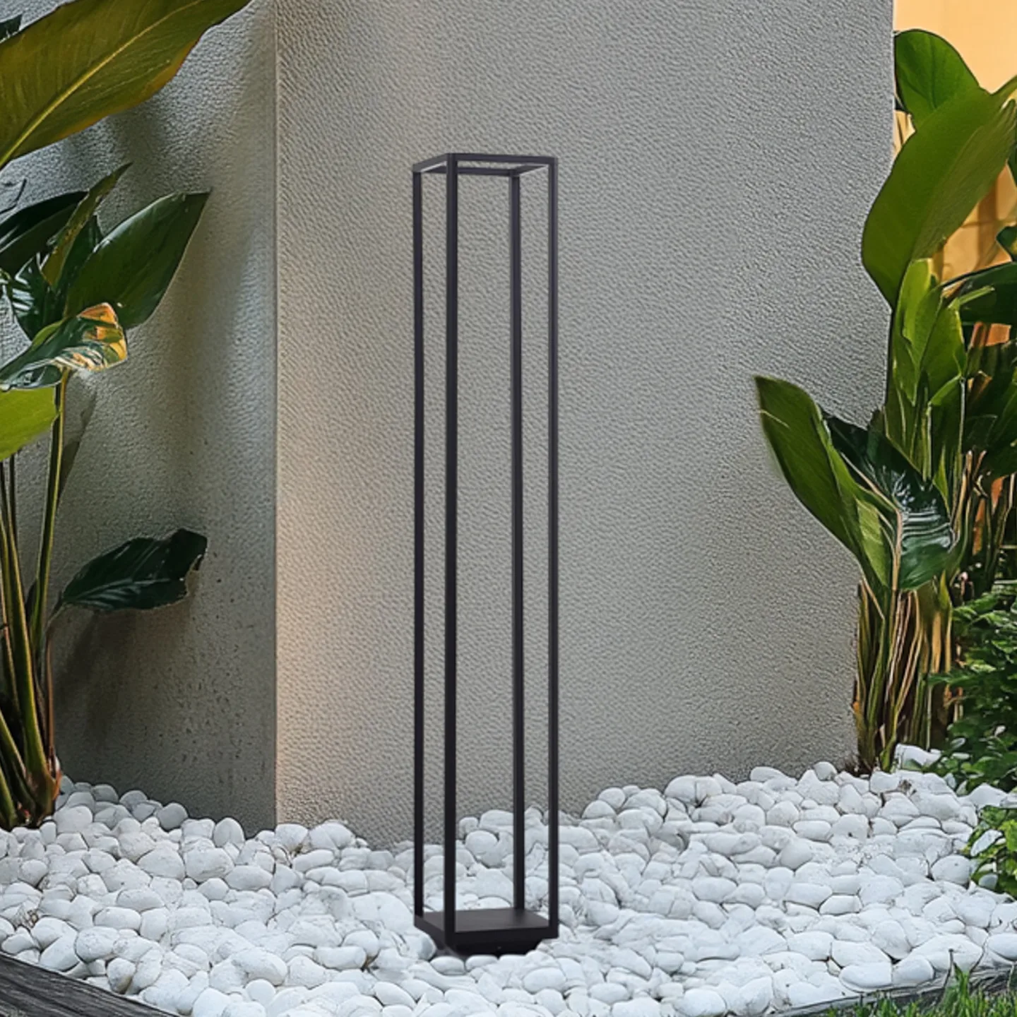Thorvid LED Gartenleuchte H120 Schwarz - Lucande - Modern - Aluminium - Eckig