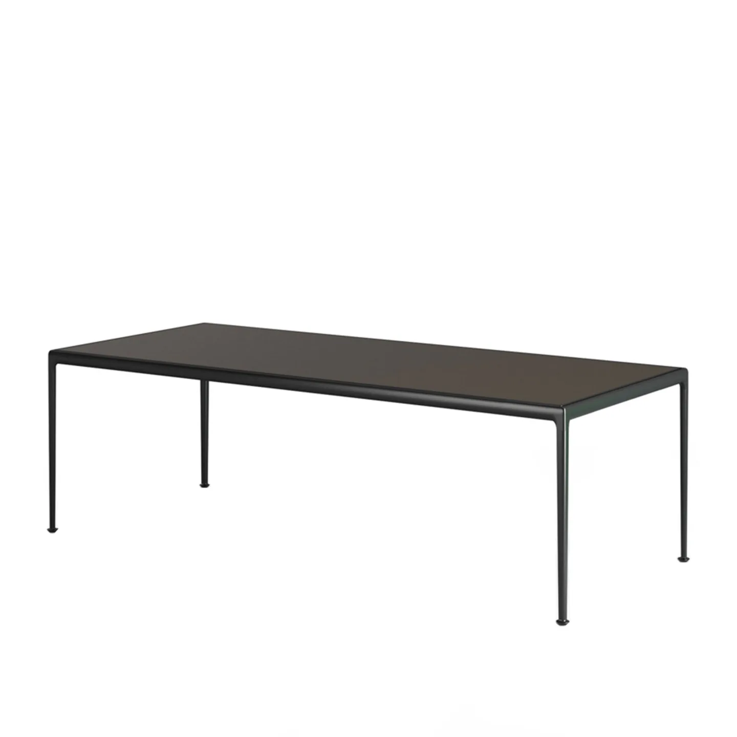 Knoll - 1966 Dining Table, Rektangulär, 228 x 96,5 cm, Svart (Onyx) - Matbord utomhus - Richard Schultz - Svart - Metall