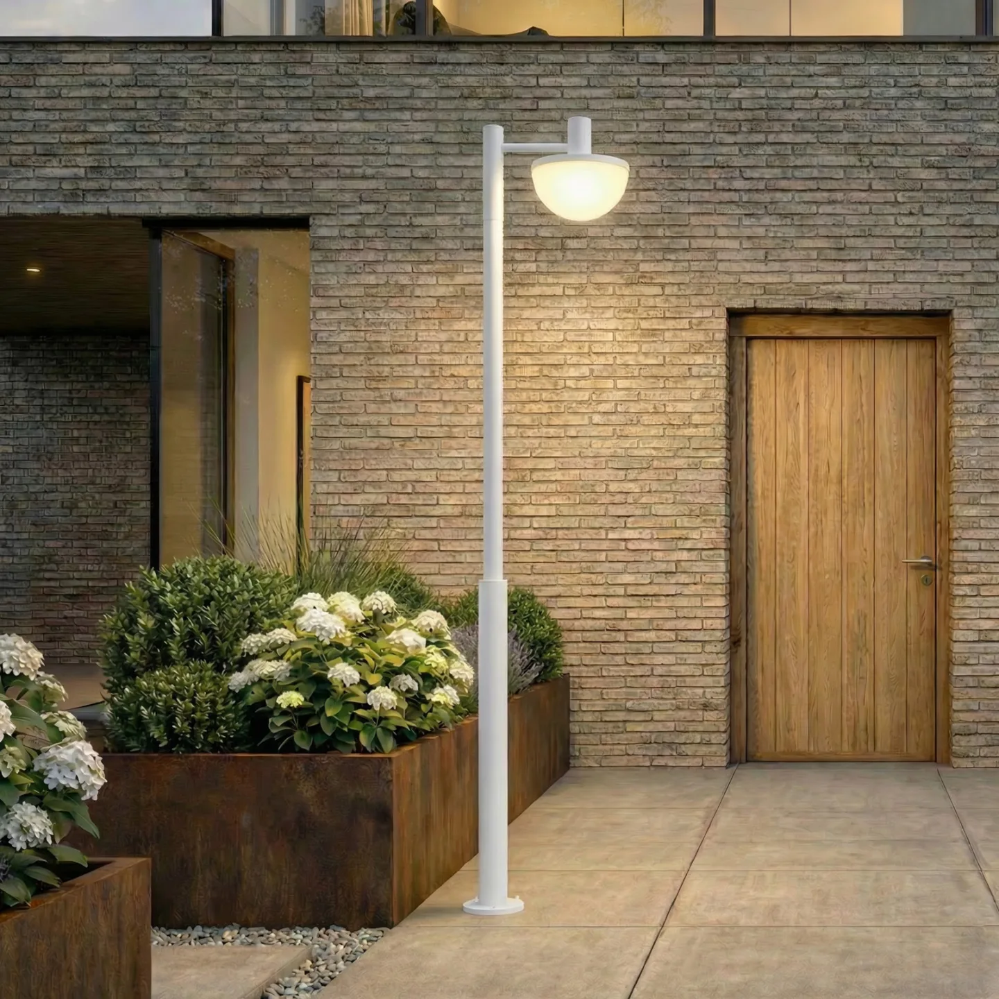 Toras LED-udendørslampe, CCT, dæmpbar, lysegrå, 1 lyskilde - Lucande - Moderne - Aluminium - Med én lyskilde