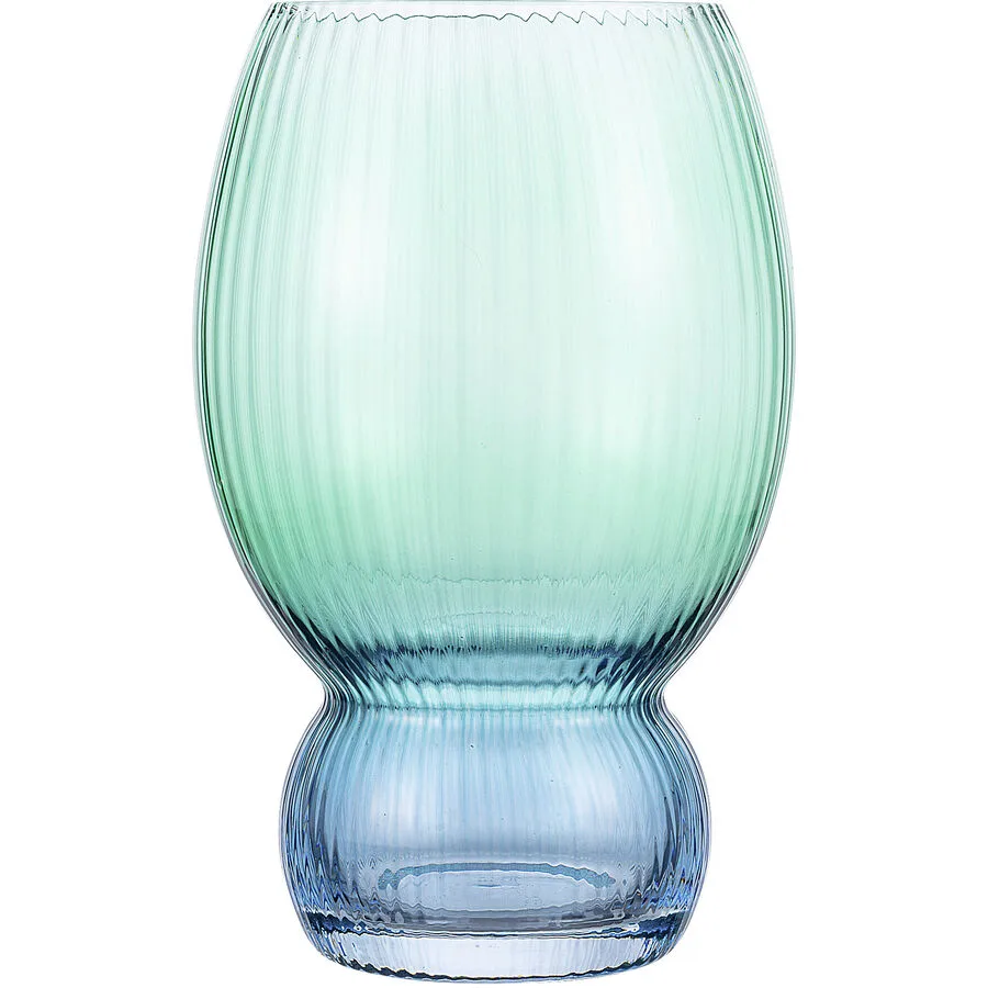 Weinglas Rhea grün / blau Glas H 14 cm 530 ml