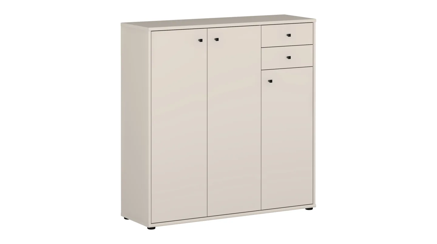 Kommode mit Schubladen beige 111 cm - TEMPRA
