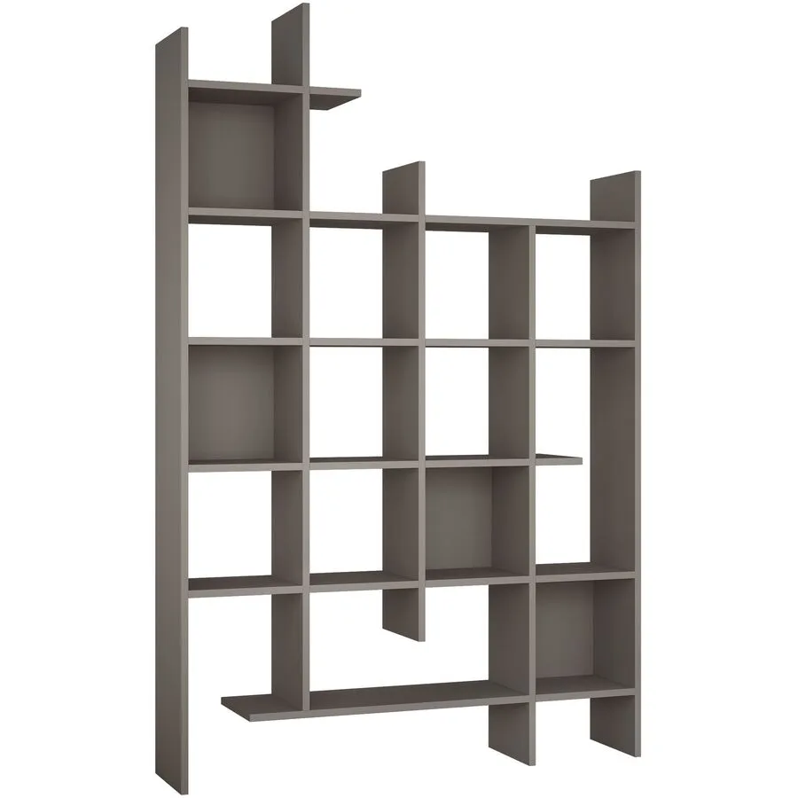 Bücherregal Georis mocca Holzwerkstoff B 122 H 188 cm