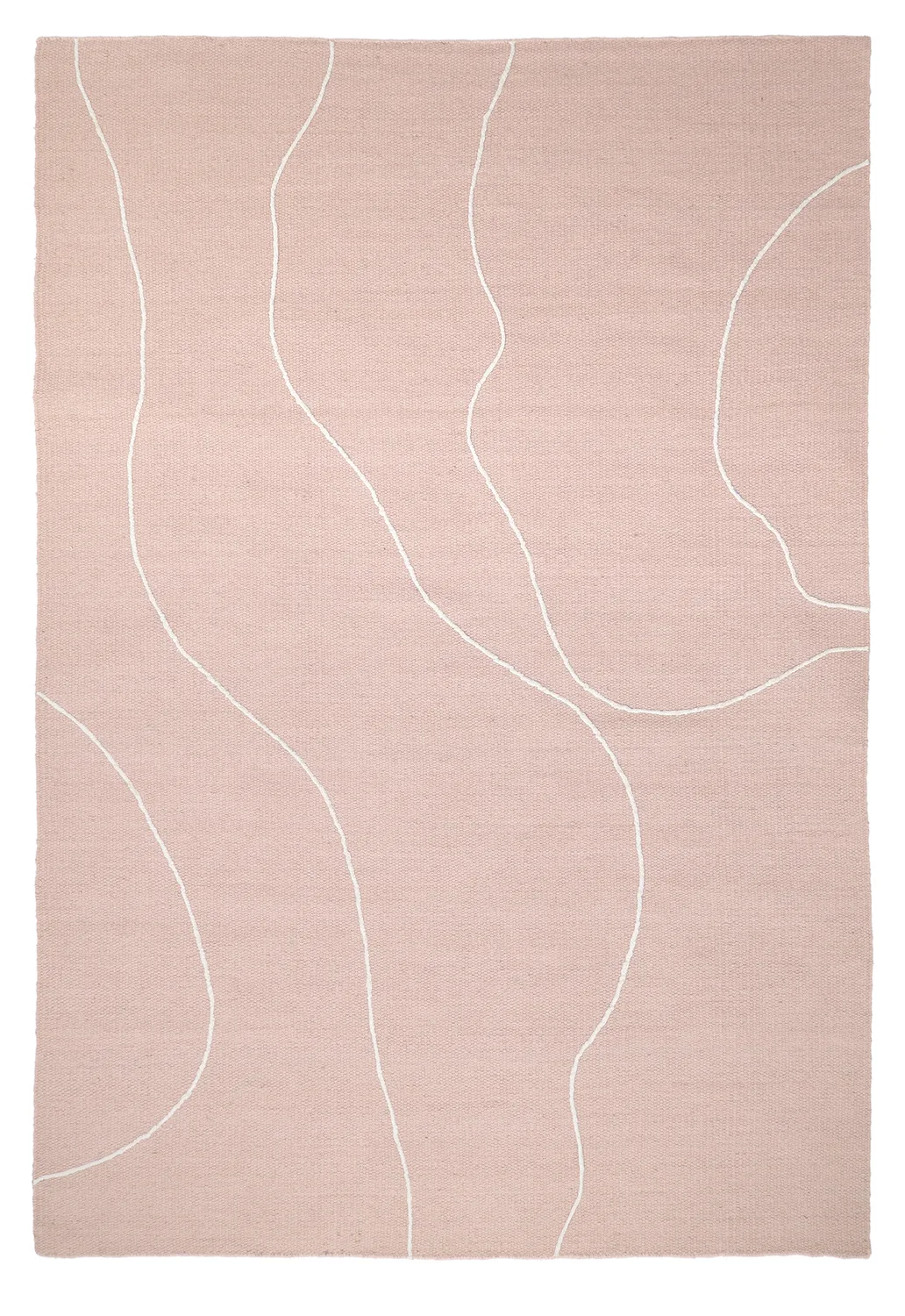 Ullteppe - Viseu (støvet rosa) (Størrelse: 160 x 230 cm)