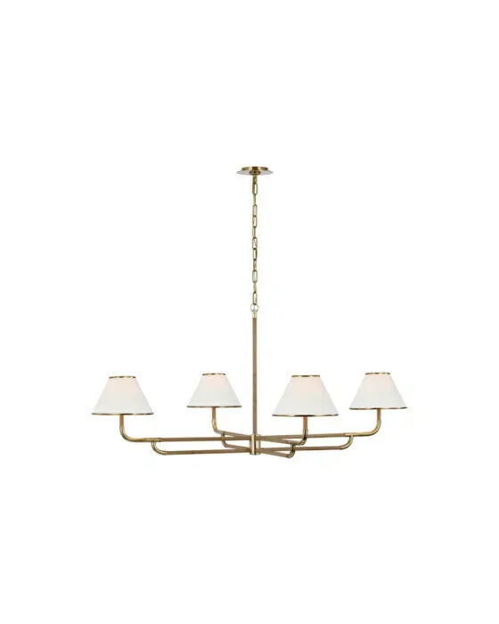 Rigby Grande Chandelier Soft Brass