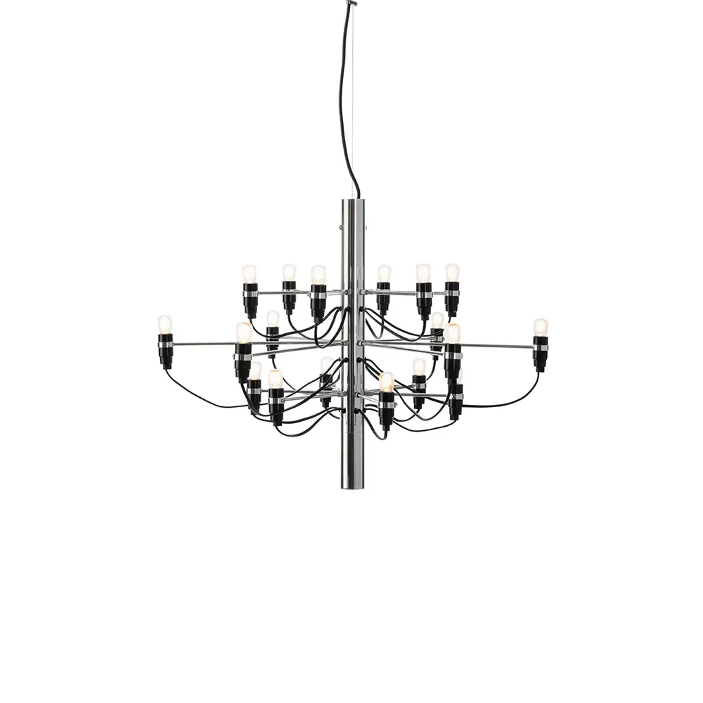 Flos 2097 Sarfatti Kronleuchter Chrom 18 Leuchten