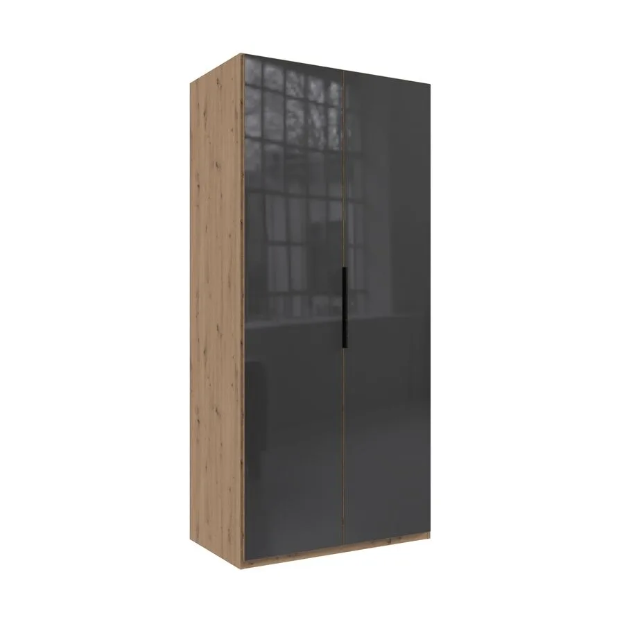 Kleiderschrank Sanko Eiche Nachbildung Holzwerkstoff B 100 cm