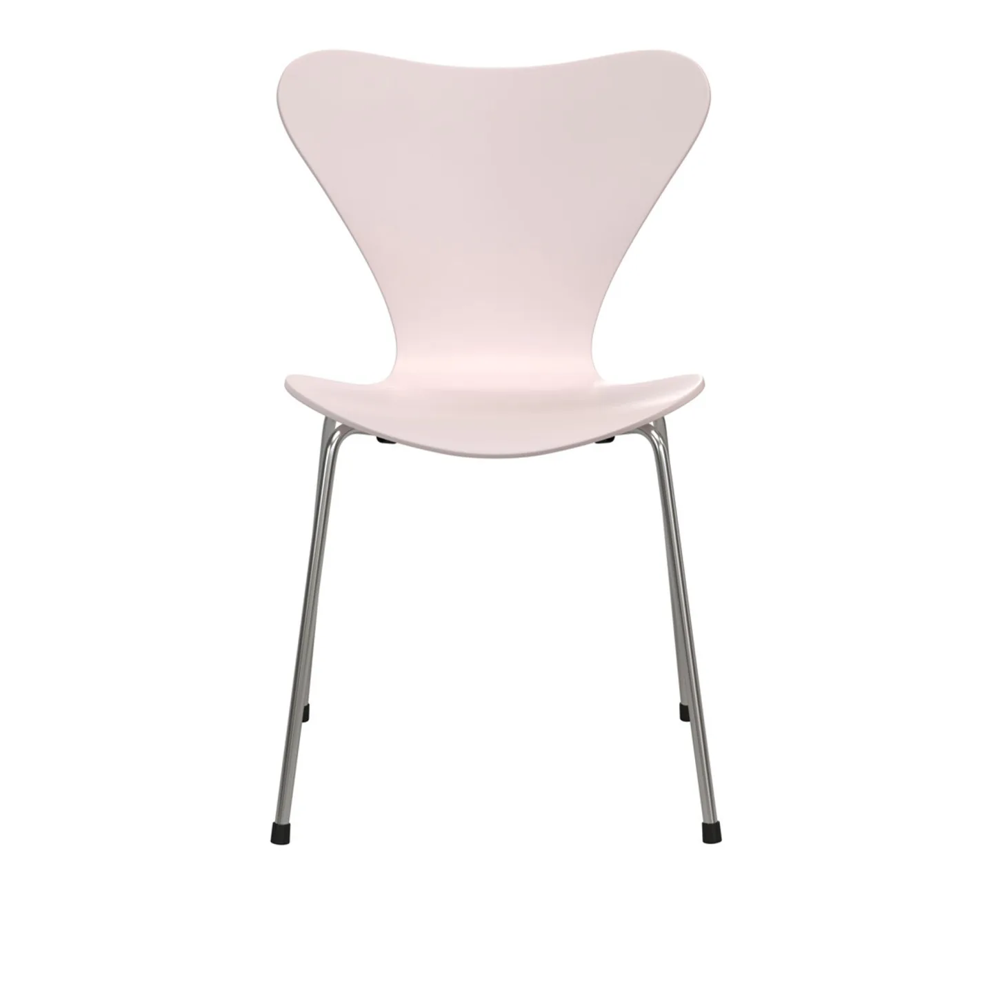 Fritz Hansen - Sjuan 3107 stol stålstativ krom 7:14 AM pink - Matstolar - Arne Jacobsen