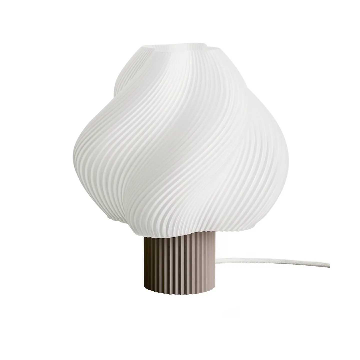 Crème Atelier Soft Serve Tischleuchte Mocha, Grande, 34 cm