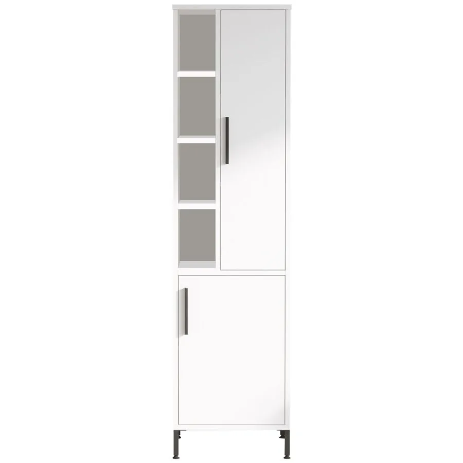 Schrank Yemek weiss melaminbeschichtete Spanplatte B 45 cm H 173.6 cm