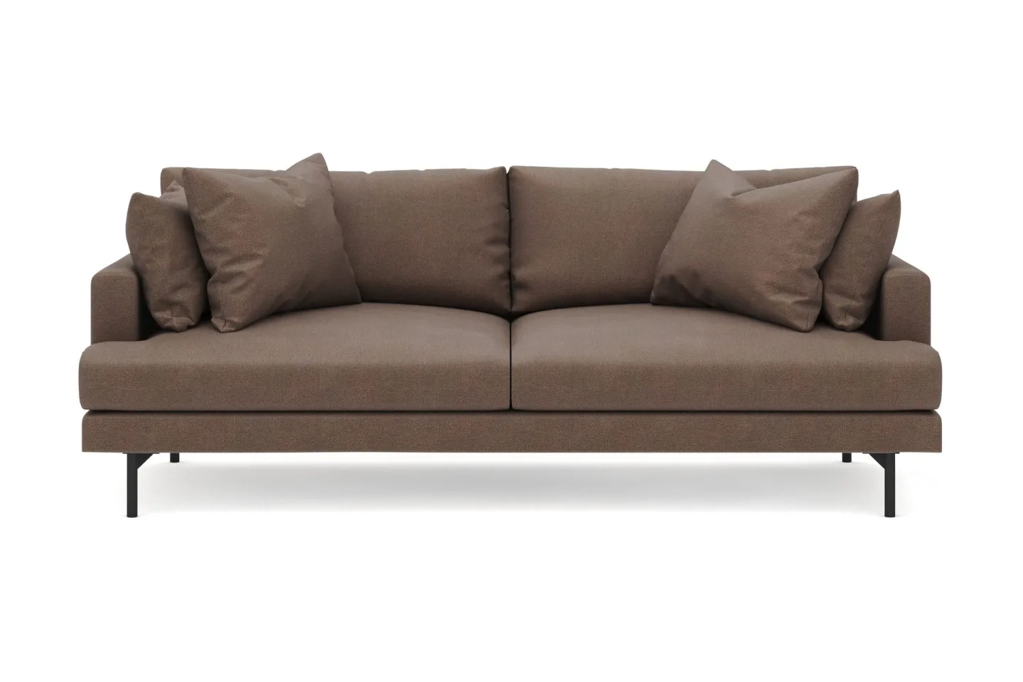 Menard 4-sits Djup Tygsoffa - Brun