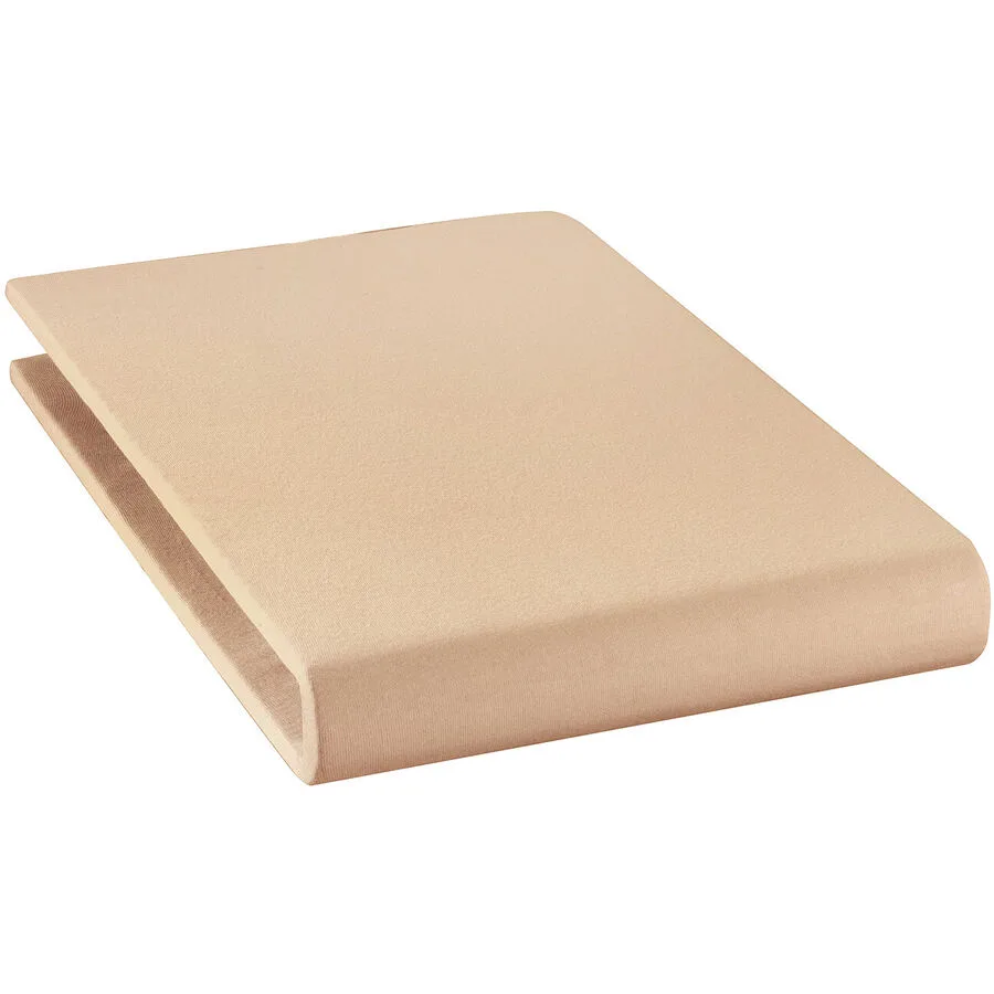 Fixleintuch Mara Pfirsich Baumwolle 90 x 200 cm - Material: 94% Bio Baumwolle GOTS / 6% Elasthan