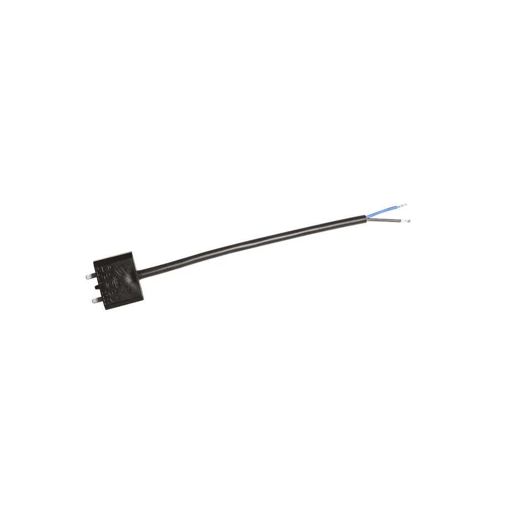 Takkontakt DCL Svart 20 cm kabel Ojordad