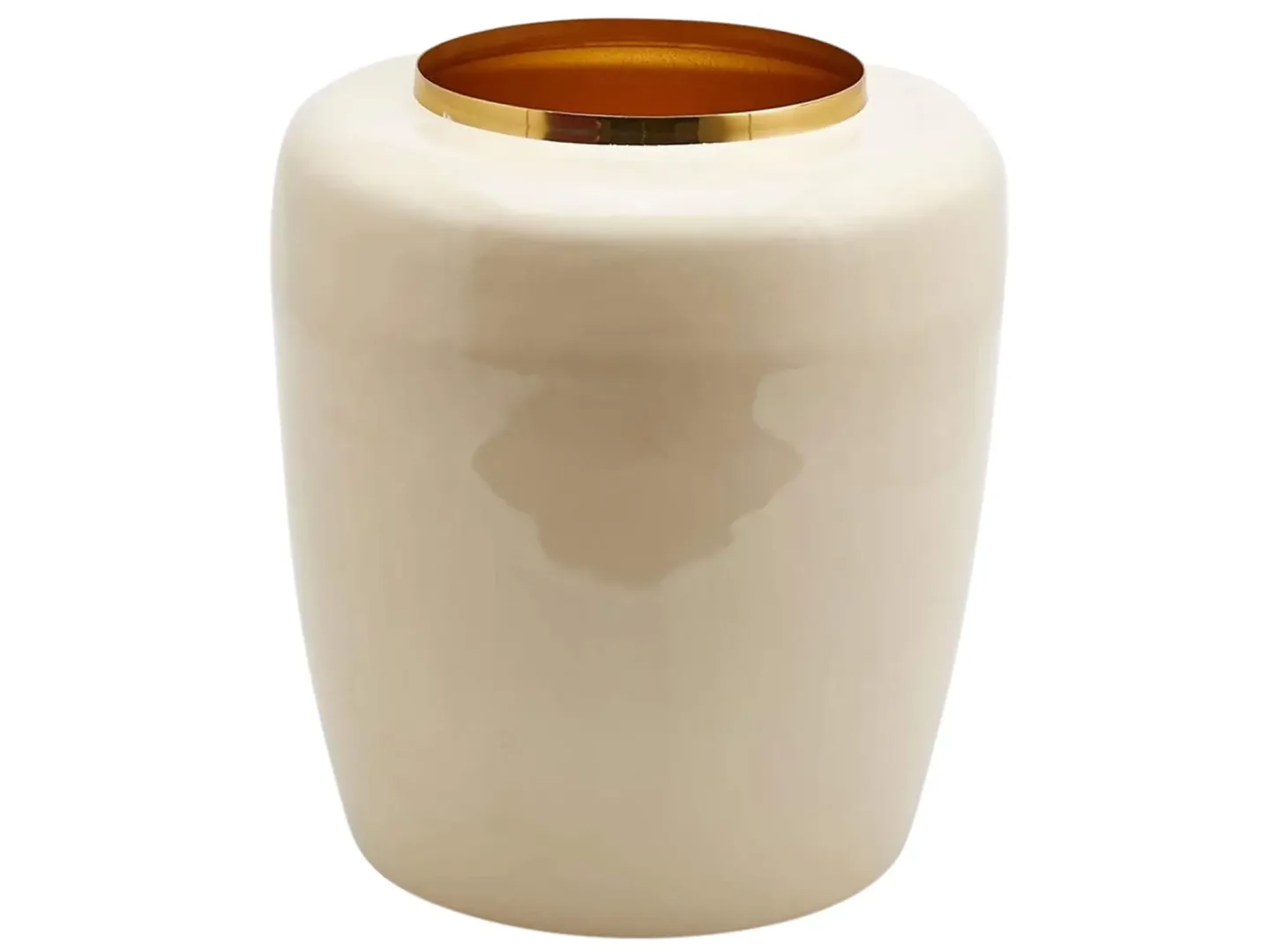 Edg Vase Waterproof Ivory H: 35 cm | Schubiger Möbel