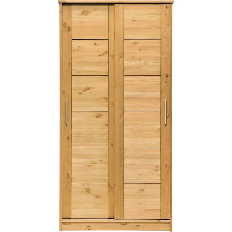 Kleiderschrank Iris gelaugt Kiefer B 100 cm